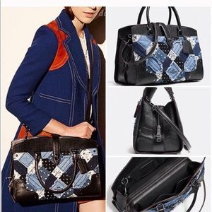 Coach Mercer Patchwork Satchel